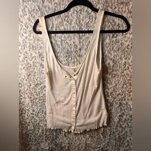 Free People size large white tank